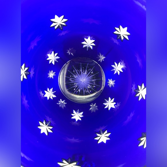 Fabergé Cobalt Blue Crystal Votive Candle Holder - Picture 4 of 8